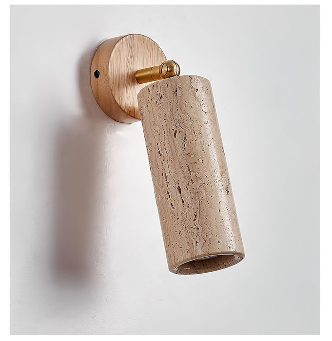 Milo Travertine Wall Spotlight - Simprolos