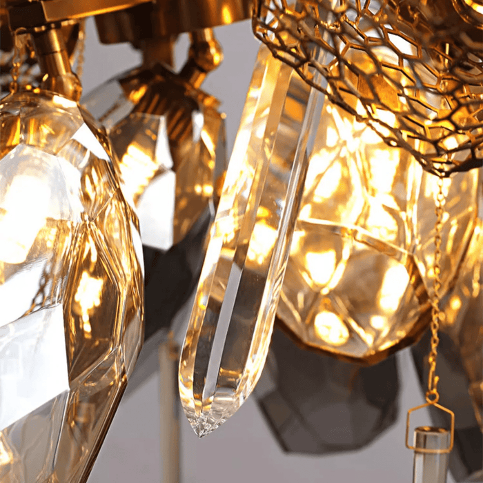Modern Art Glass Crystal Chandelier - Simprolos