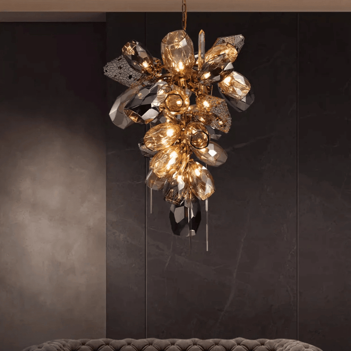 Modern Art Glass Crystal Chandelier - Simprolos