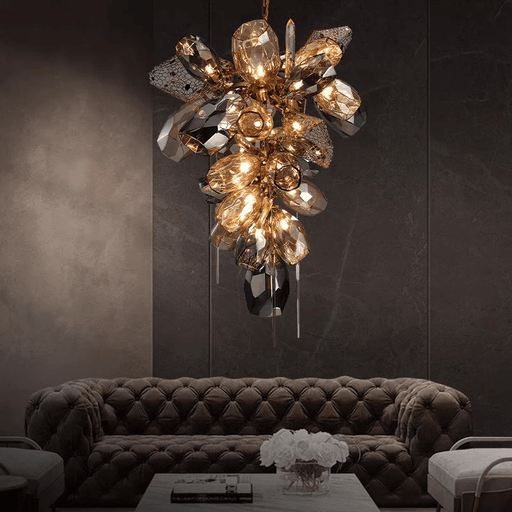 Modern Art Glass Crystal Chandelier - Simprolos