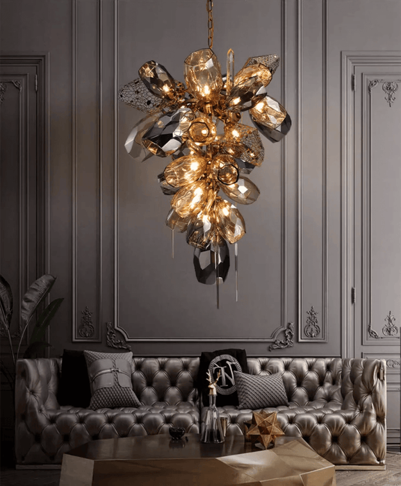 Modern Art Glass Crystal Chandelier - Simprolos