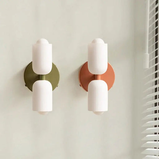 Modern Double Head Led Bedside Indoor Wall Sconce - Simprolos