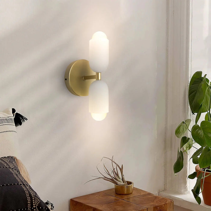 Modern Double Head Led Bedside Indoor Wall Sconce - Simprolos