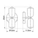 Modern Double Head Led Bedside Indoor Wall Sconce - Simprolos