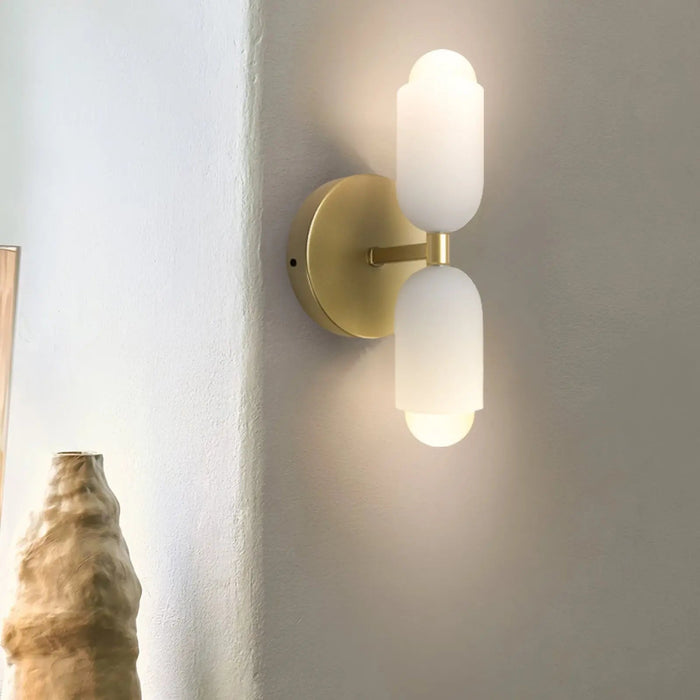 Modern Double Head Led Bedside Indoor Wall Sconce - Simprolos