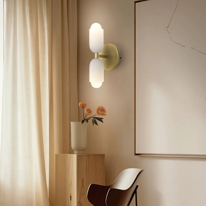 Modern Double Head Led Bedside Indoor Wall Sconce - Simprolos