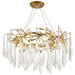 Modern Glass Teardrop Tiered Chandelier - Simprolos