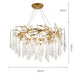 Modern Glass Teardrop Tiered Chandelier - Simprolos