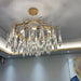 Modern Glass Teardrop Tiered Chandelier - Simprolos