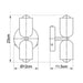 Modern Short Double Head Wall Light - Simprolos
