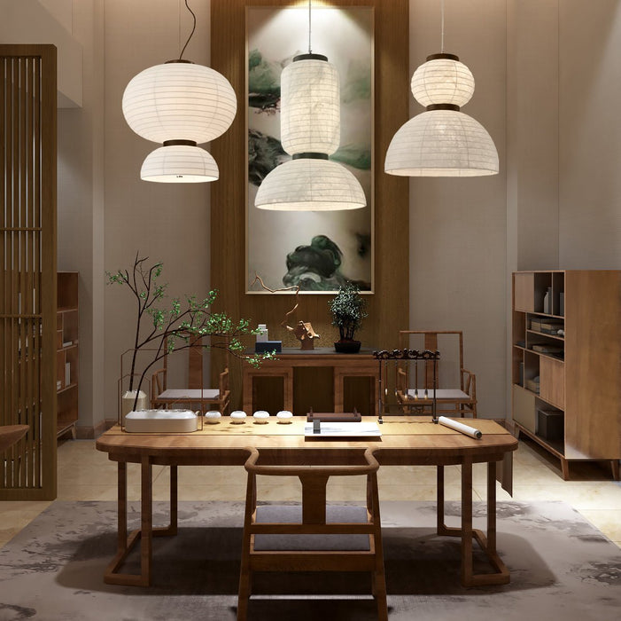 Modern Silk Pendant Light - Simprolos