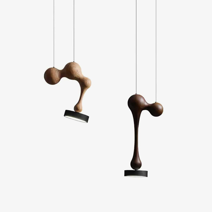 Molecule Wooden Pendant Light - Simprolos