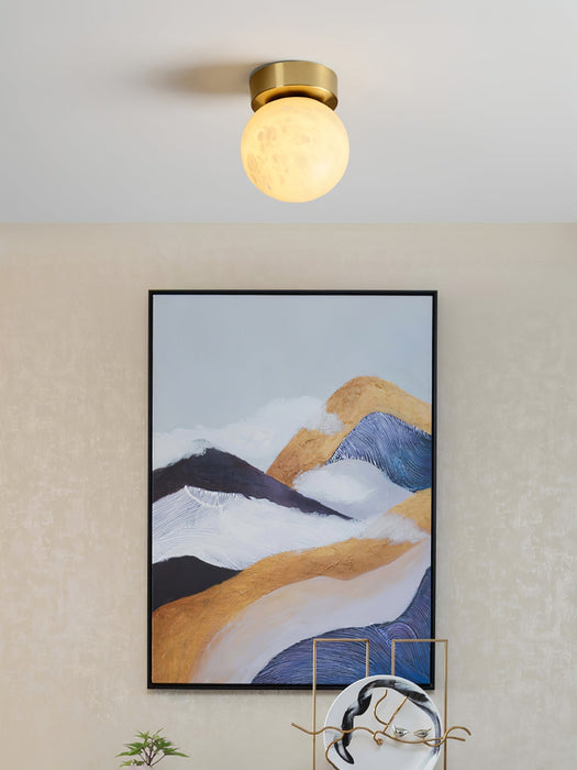 Moon Alabaster Ceiling Light - Simprolos