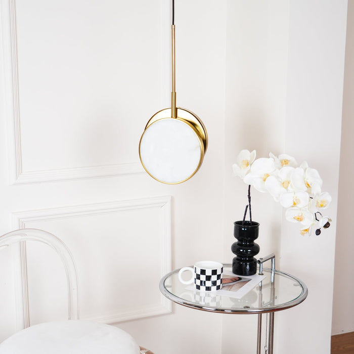 Moonshade Alabaster Pendant Light - Simprolos