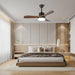 Morty Adams Wooden 48"/52" Ceiling Fan Light - Simprolos