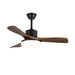 Morty Adams Wooden 48"/52" Ceiling Fan Light - Simprolos