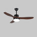Morty Adams Wooden 48"/52" Ceiling Fan Light - Simprolos