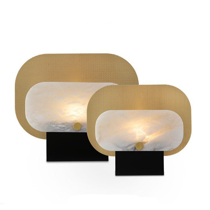 Mosaic Elegance Alabaster Table Lamp - Simprolos