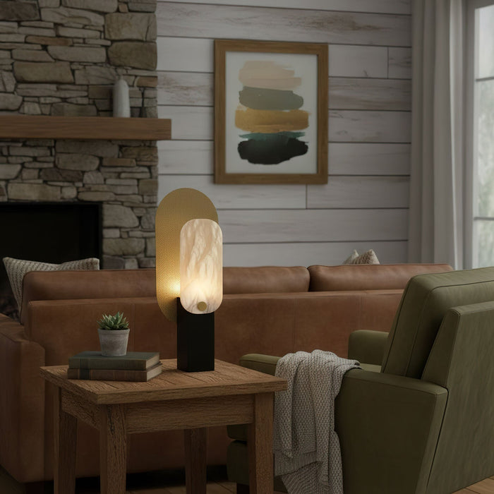 Mosaic Elegance Alabaster Table Lamp - Simprolos
