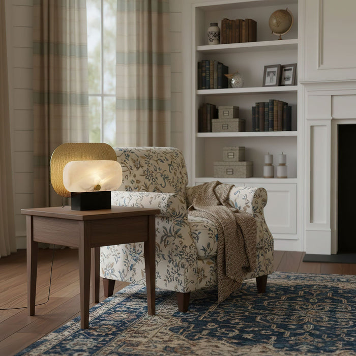 Mosaic Elegance Alabaster Table Lamp - Simprolos
