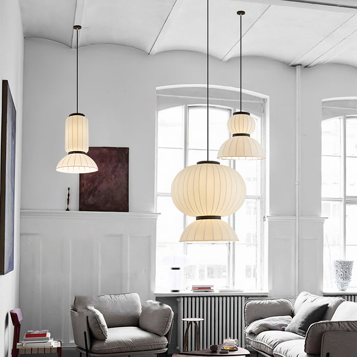 Mulberry Silk Lantern Pendant Light - Simprolos
