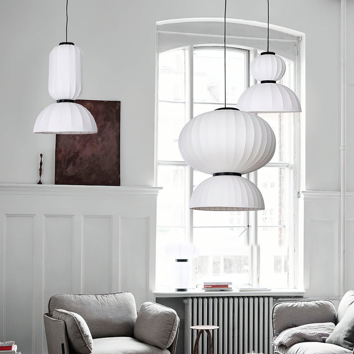 Mulberry Silk Lantern Pendant Light - Simprolos