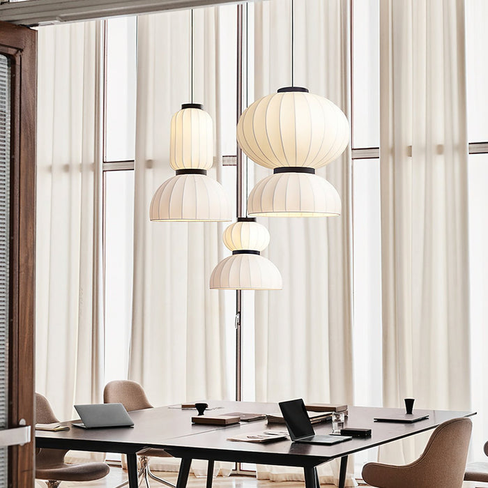 Mulberry Silk Lantern Pendant Light - Simprolos