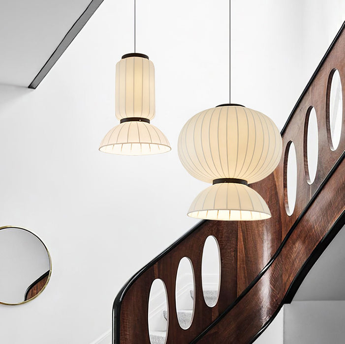 Mulberry Silk Lantern Pendant Light - Simprolos