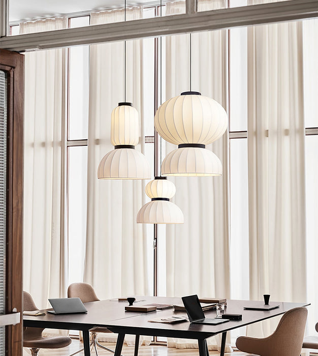 Mulberry Silk Lantern Pendant Light - Simprolos