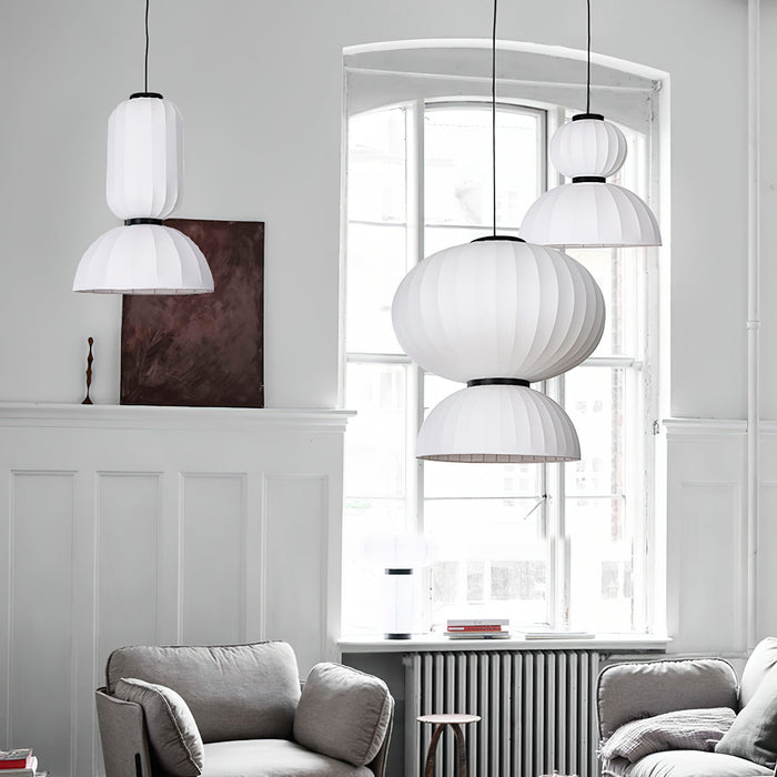 Mulberry Silk Lantern Pendant Light - Simprolos