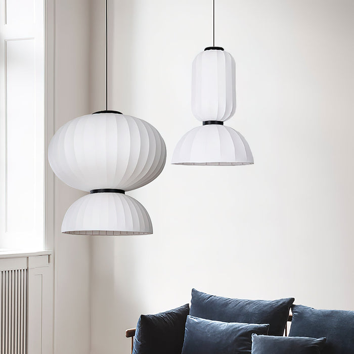 Mulberry Silk Lantern Pendant Light - Simprolos