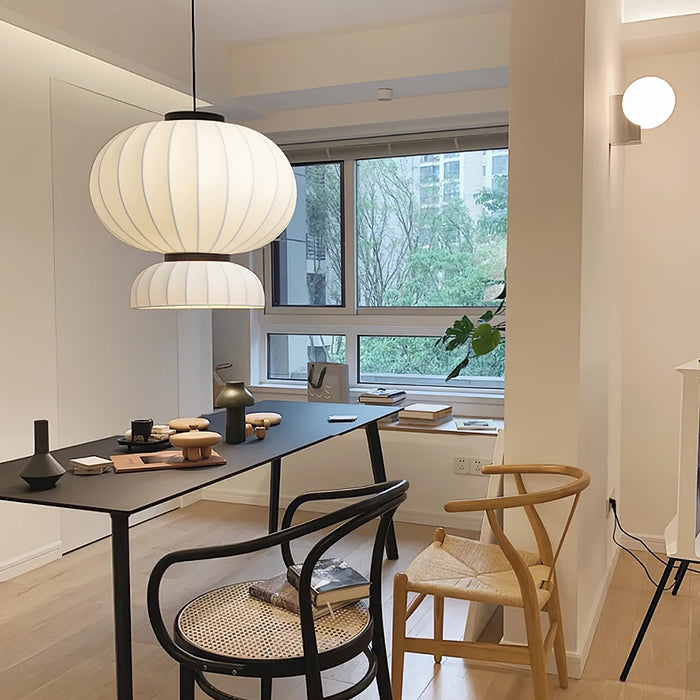 Mulberry Silk Lantern Pendant Light - Simprolos