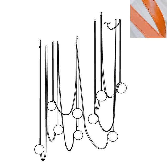 Multiple Belt Art Pendant Light - Simprolos