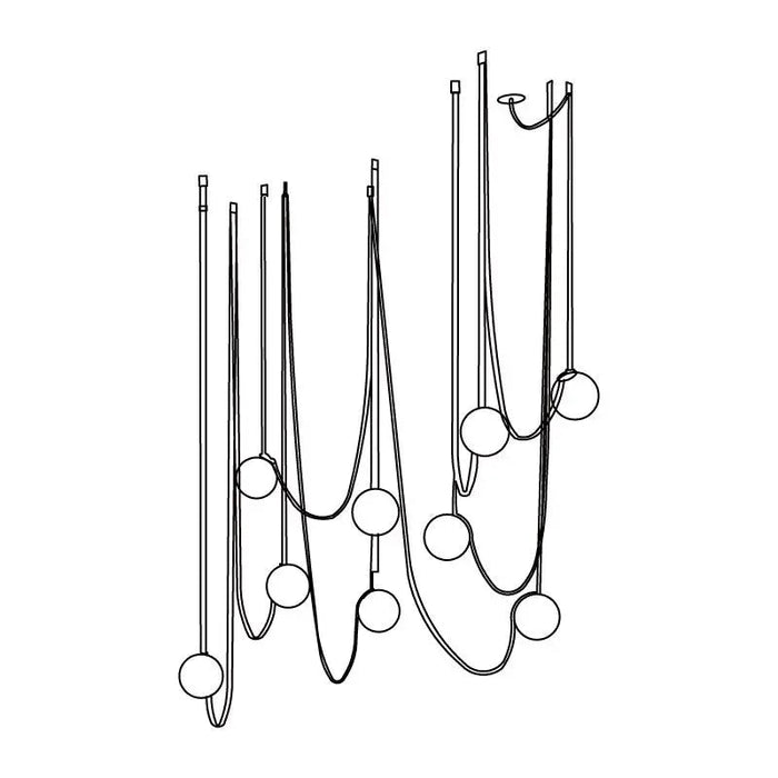 Multiple Belt Art Pendant Light - Simprolos