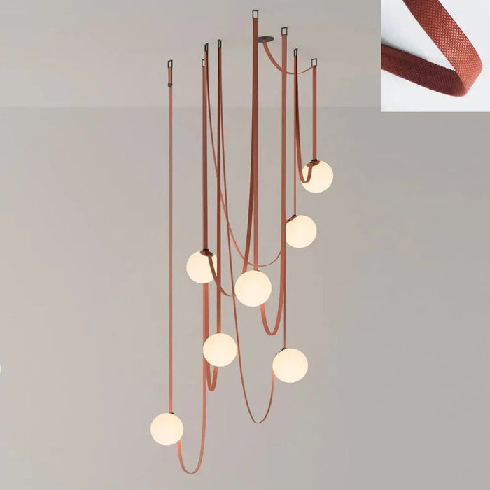 Multiple Belt Art Pendant Light - Simprolos