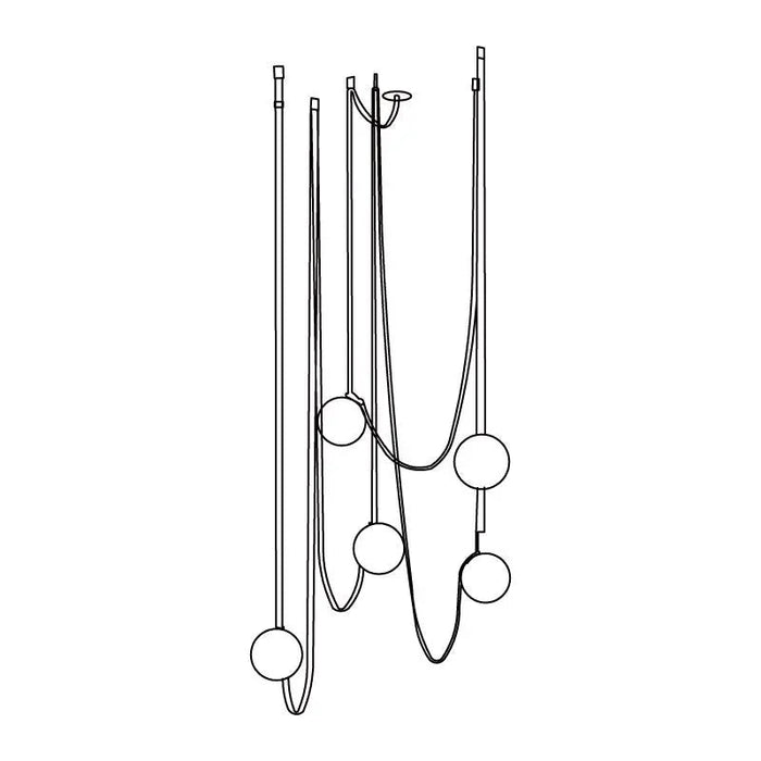 Multiple Belt Art Pendant Light - Simprolos