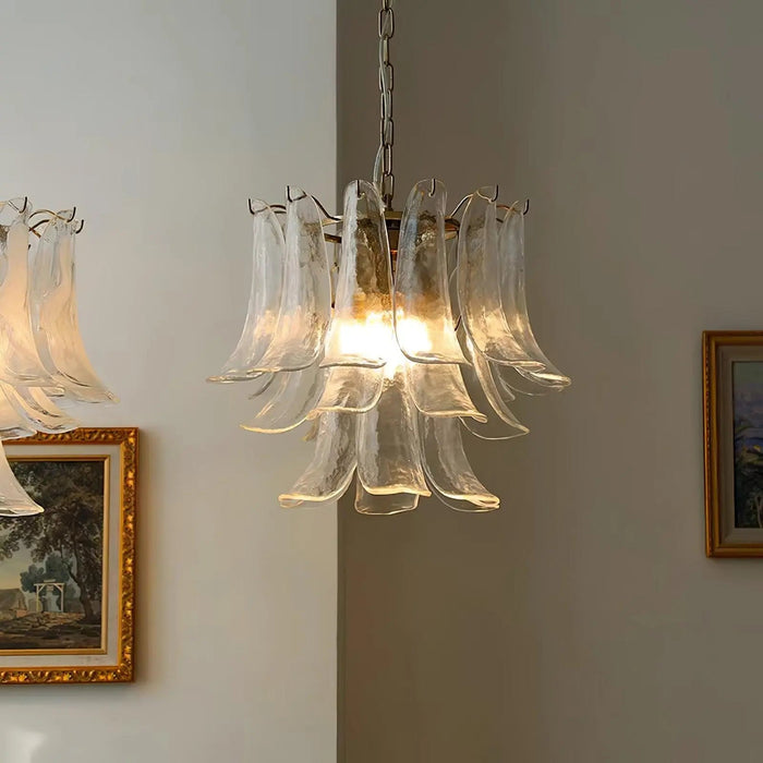 Murano Glass Leaf Chandelier - Simprolos