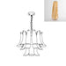 Murano Glass Leaf Chandelier - Simprolos