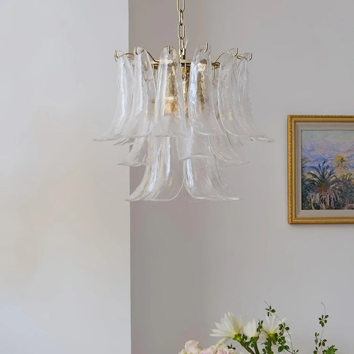 Murano Glass Leaf Chandelier - Simprolos