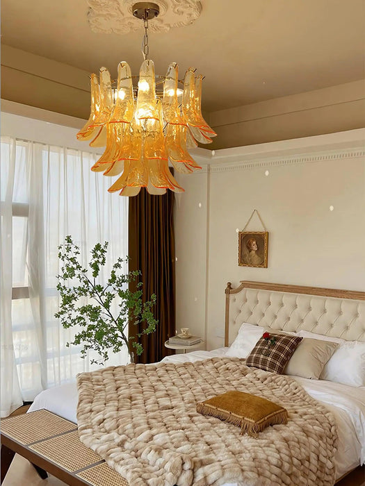 Murano Glass Leaf Chandelier - Simprolos