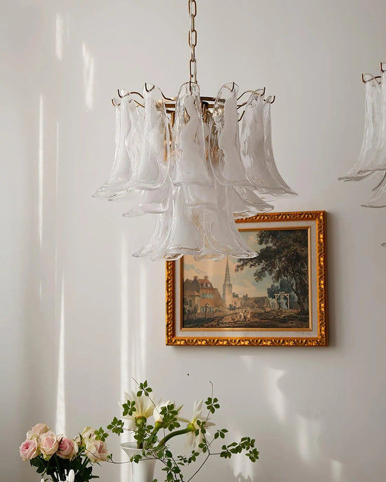 Murano Glass Leaf Chandelier - Simprolos