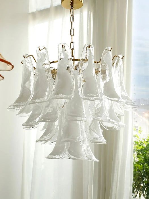 Murano Glass Leaf Chandelier - Simprolos