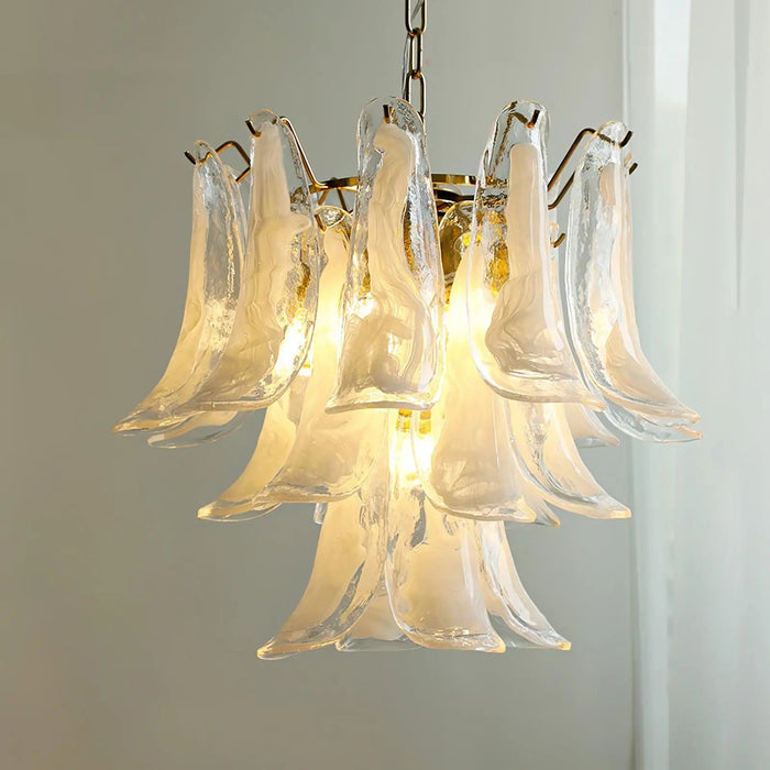 Murano Glass Leaf Chandelier - Simprolos