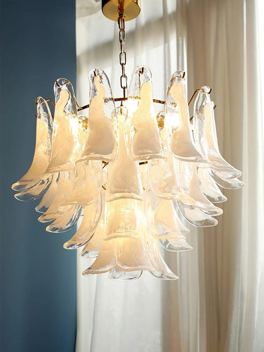 Murano Glass Leaf Chandelier - Simprolos