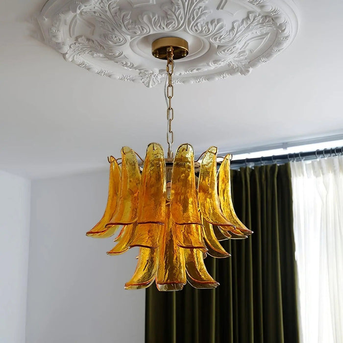 Murano Glass Leaf Chandelier - Simprolos