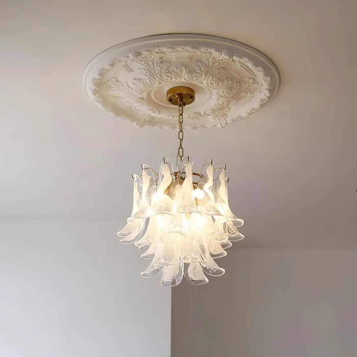 Murano Glass Leaf Chandelier - Simprolos