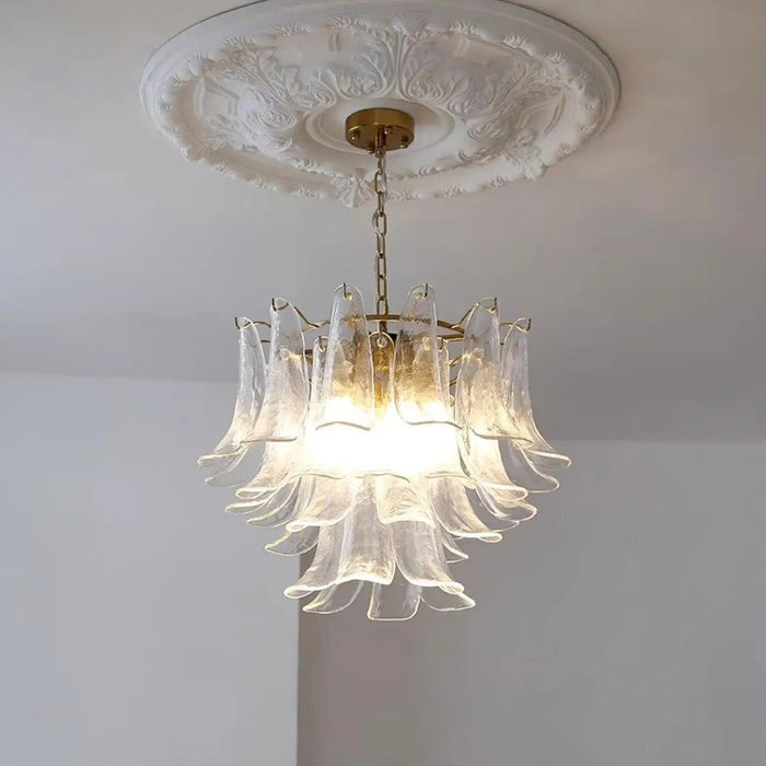 Murano Glass Leaf Chandelier - Simprolos