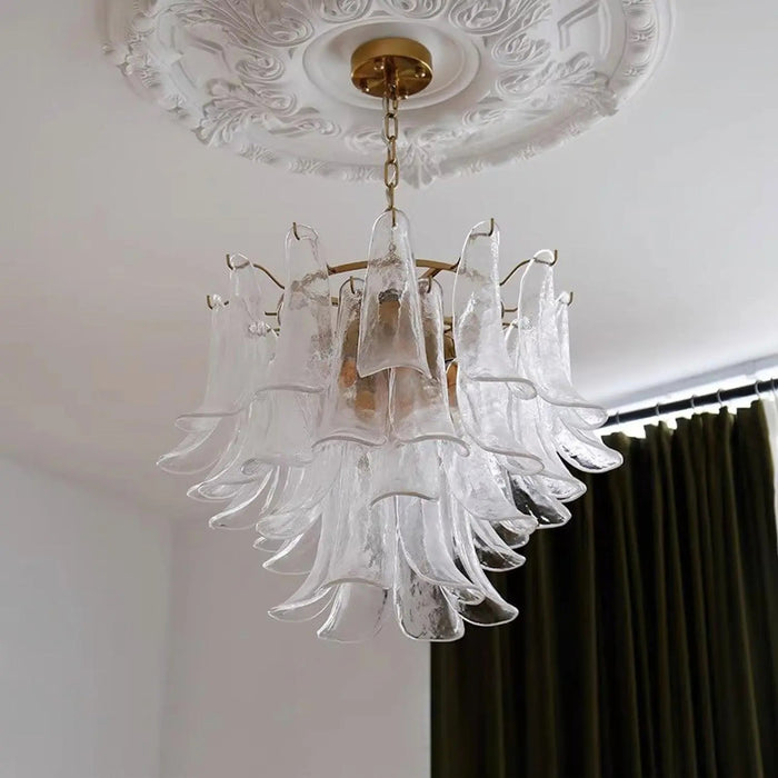 Murano Glass Leaf Chandelier - Simprolos