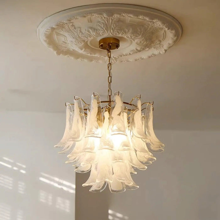 Murano Glass Leaf Chandelier - Simprolos