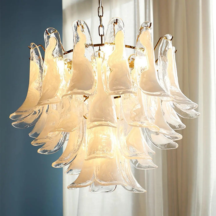 Murano Glass Leaf Chandelier - Simprolos